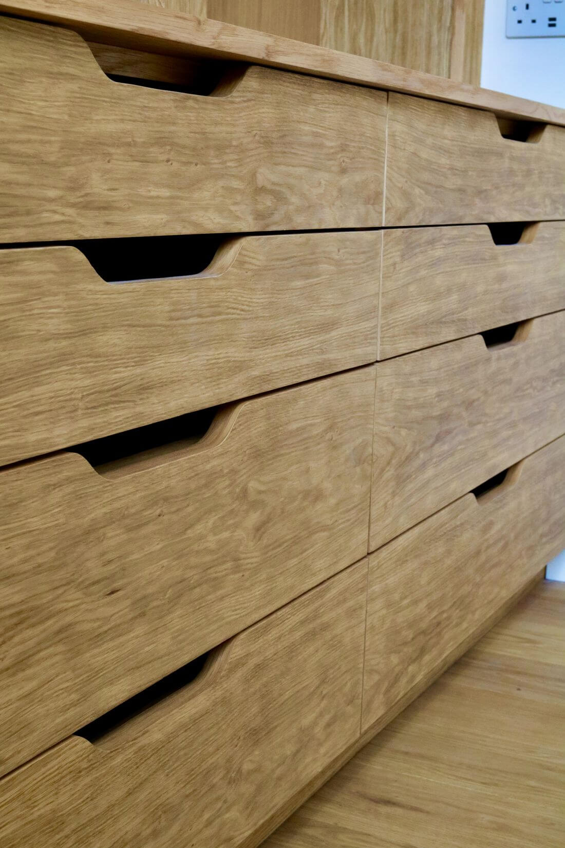 Bespoke handmade wooden drawers