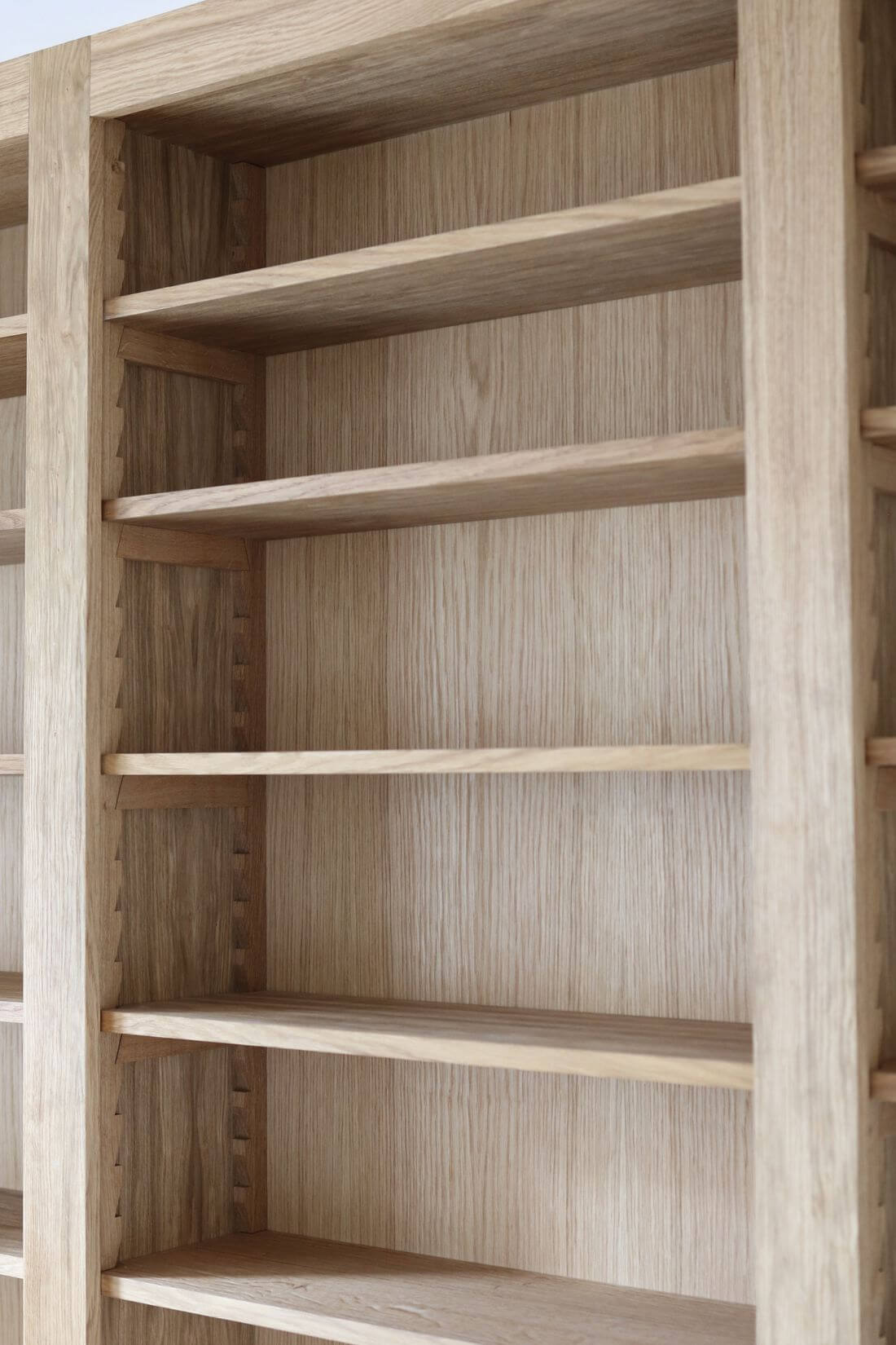 Bespoke wooden shelving unit