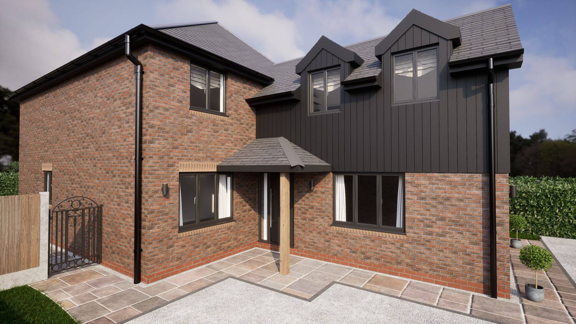 Walberton new build property design house front