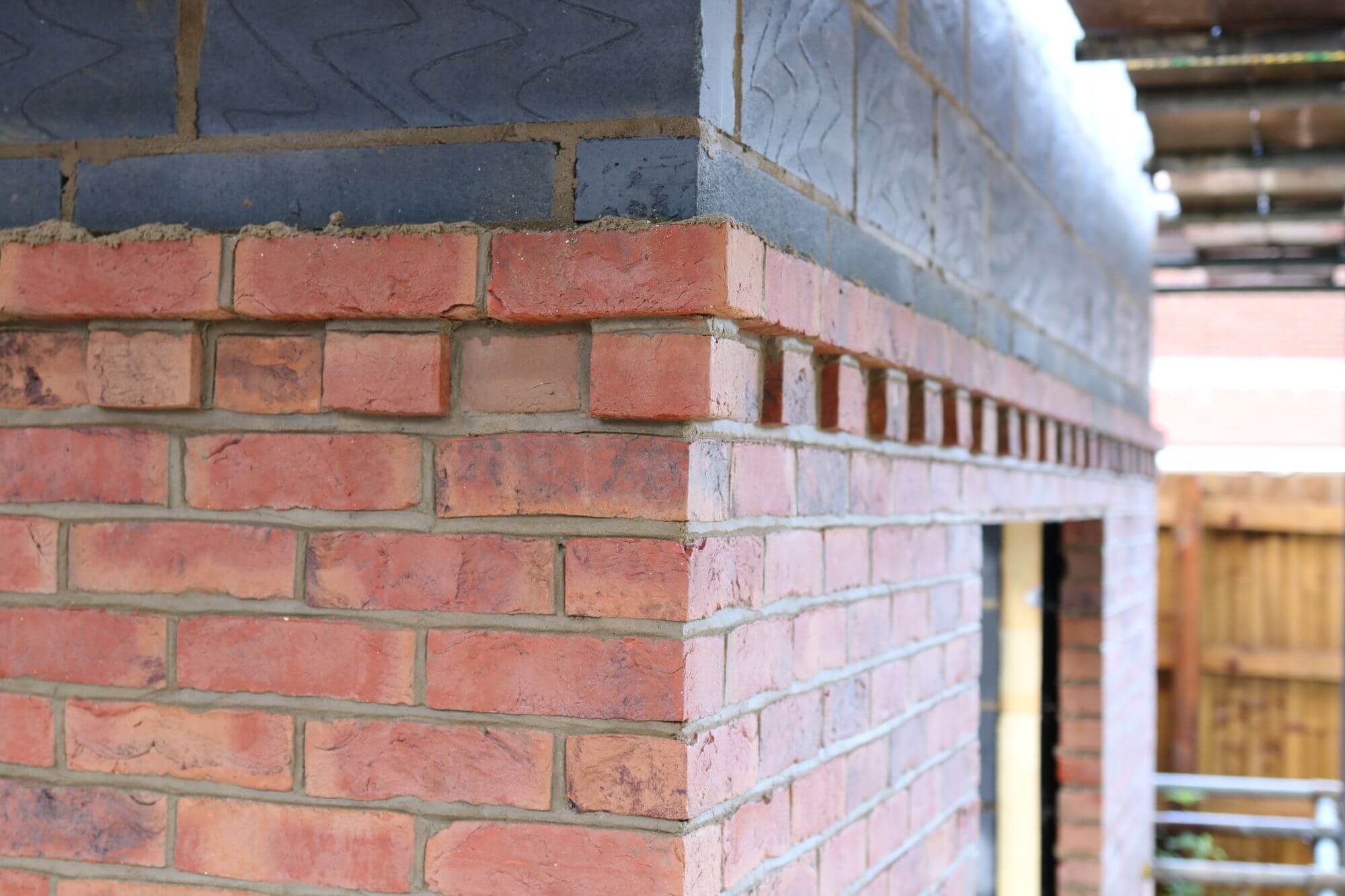 Brick wall detailing
